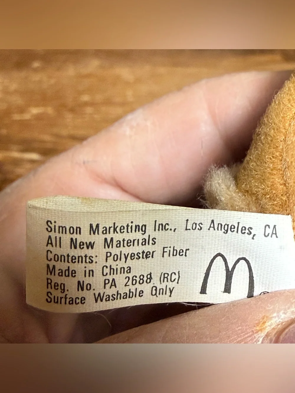 Disney Oliver and Company Cat 1988 McDonald's Vintage Plush‎ Christmas Ornament